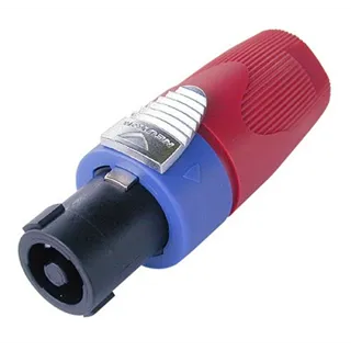 Neutrik Speakon Kabelbuchse 4pol. mit roter Tuelle