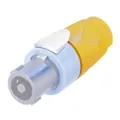 Neutrik Speakon Kabelbuchse 4pol. mit gelber Tuelle