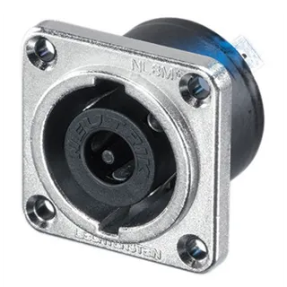 Neutrik Speakon-Einbaustecker 8pol. Rundflansch