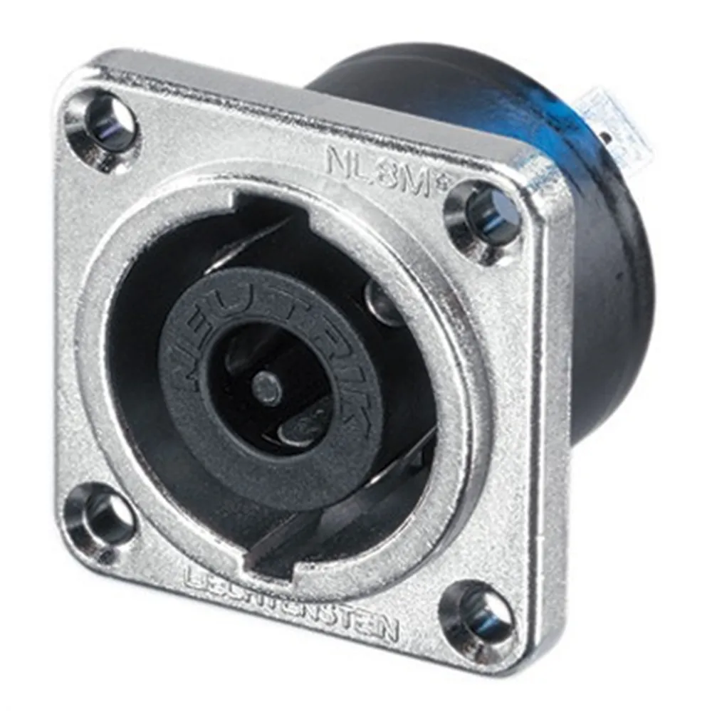 Neutrik Speakon-Einbaustecker 8pol. Rundflansch