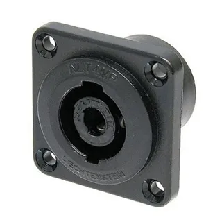 Neutrik Speakon Einbaustecker 4pol, schwarz
