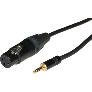 Neutrik Mik.-Kabel 3m ZNK 2,4-schwarz mit NC3FXX-BAG