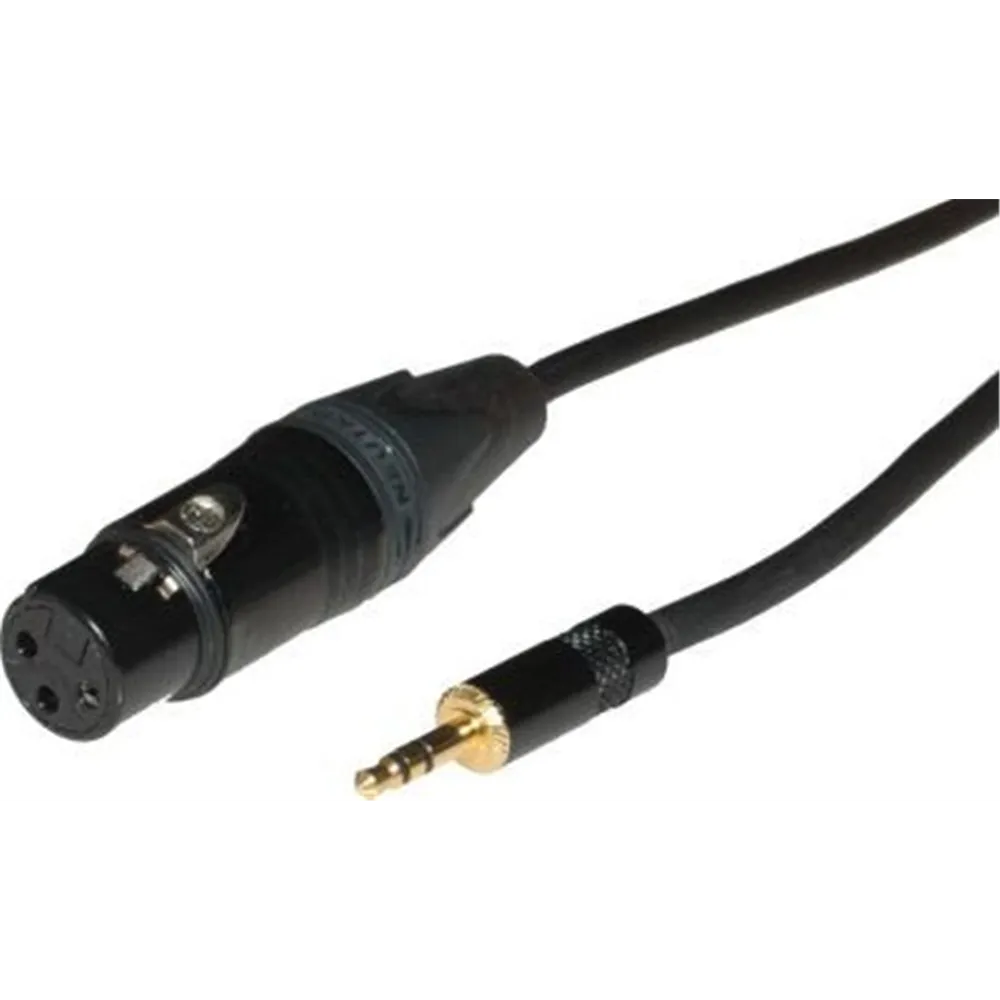Neutrik Mik.-Kabel 3m ZNK 2,4-schwarz mit NC3FXX-BAG