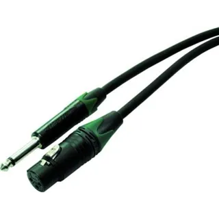 Neutrik Mik.-Kabel 3m 1x 3FX,Plug, Tuelle gruen