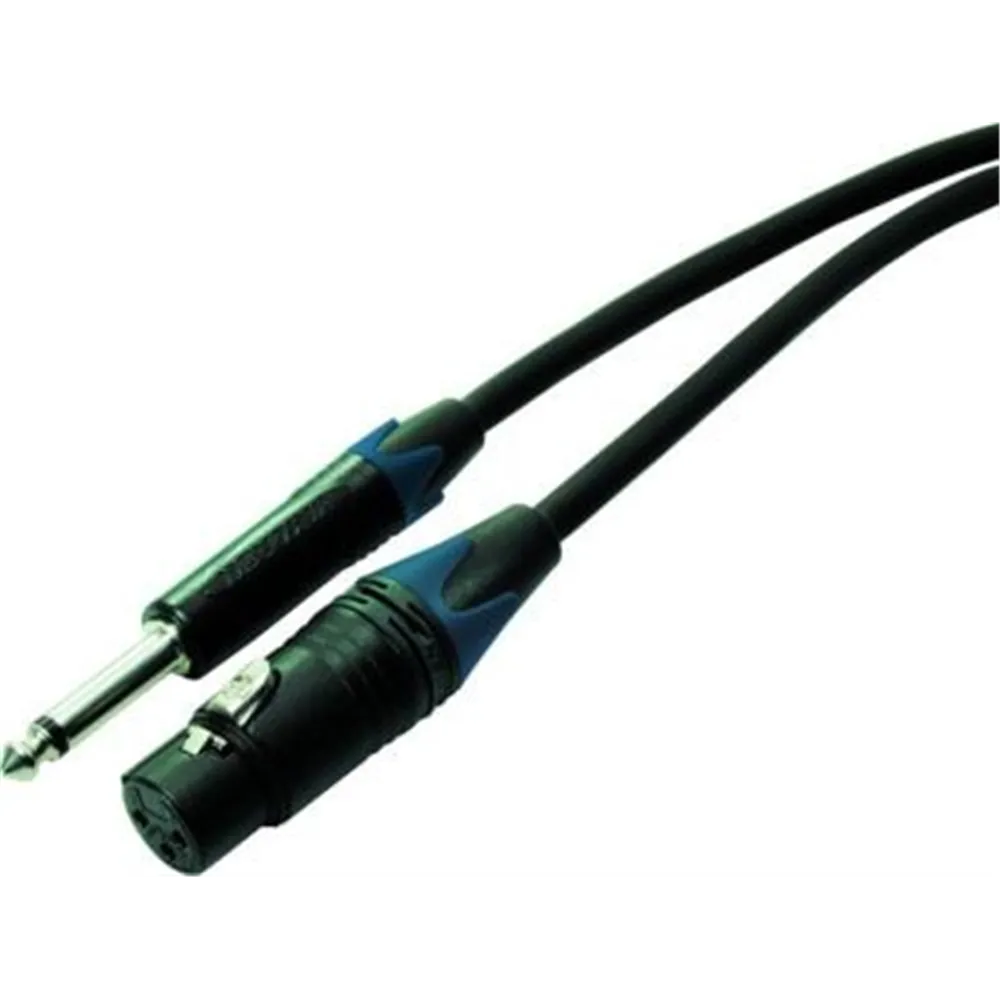 Neutrik Mic.-Kabel konf. 6m XLRF,Plug Tuellen blau asym.