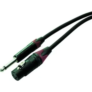 Neutrik Mic.-Kabel konf. 6m XLRF,Plug Tuellen rot asym.