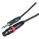 Neutrik Mic.-Kabel konf. FXS-B,Plug Tuellen schwarz asym.