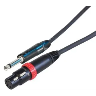 Neutrik Mic.-Kabel konf. FXS-B,Plug Tuellen schwarz asym.