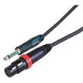 Neutrik Mic.-Kabel konf. FXS-B,Plug Tuellen schwarz asym.