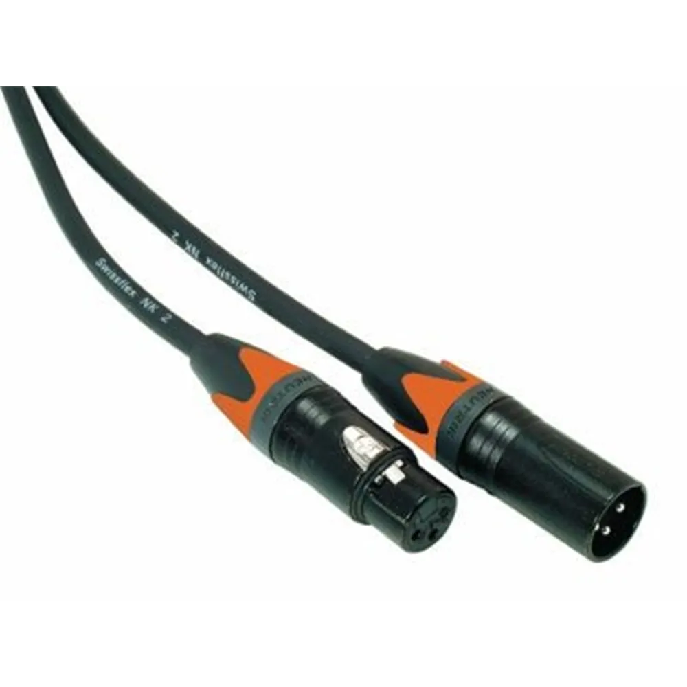 Neutrik Mic.-Kabel sym. 10m 1x 3FX,3MX Tuelle orange