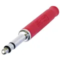 Neutrik Bantam-Stecker 4,4mm Loetversion , rot,silber