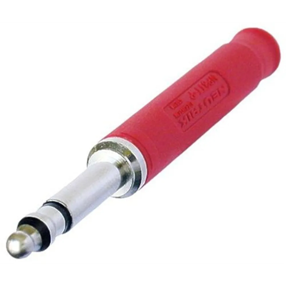 Neutrik Bantam-Stecker 4,4mm Loetversion , rot,silber