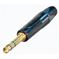 Neutrik Klinkenstecker *stereo* SW,GO, schlankes Gehaeuse