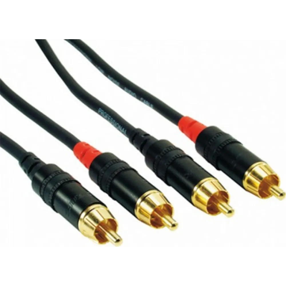 ROCKCABLE von Contrik Cinchkabel 3m, symmetrisch (RCC2CC)