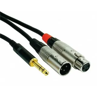 ROCKCABLE von Contrik Insertkabel 2m mit Plug 6,35mm stereo (RCIN2PSMXFX
