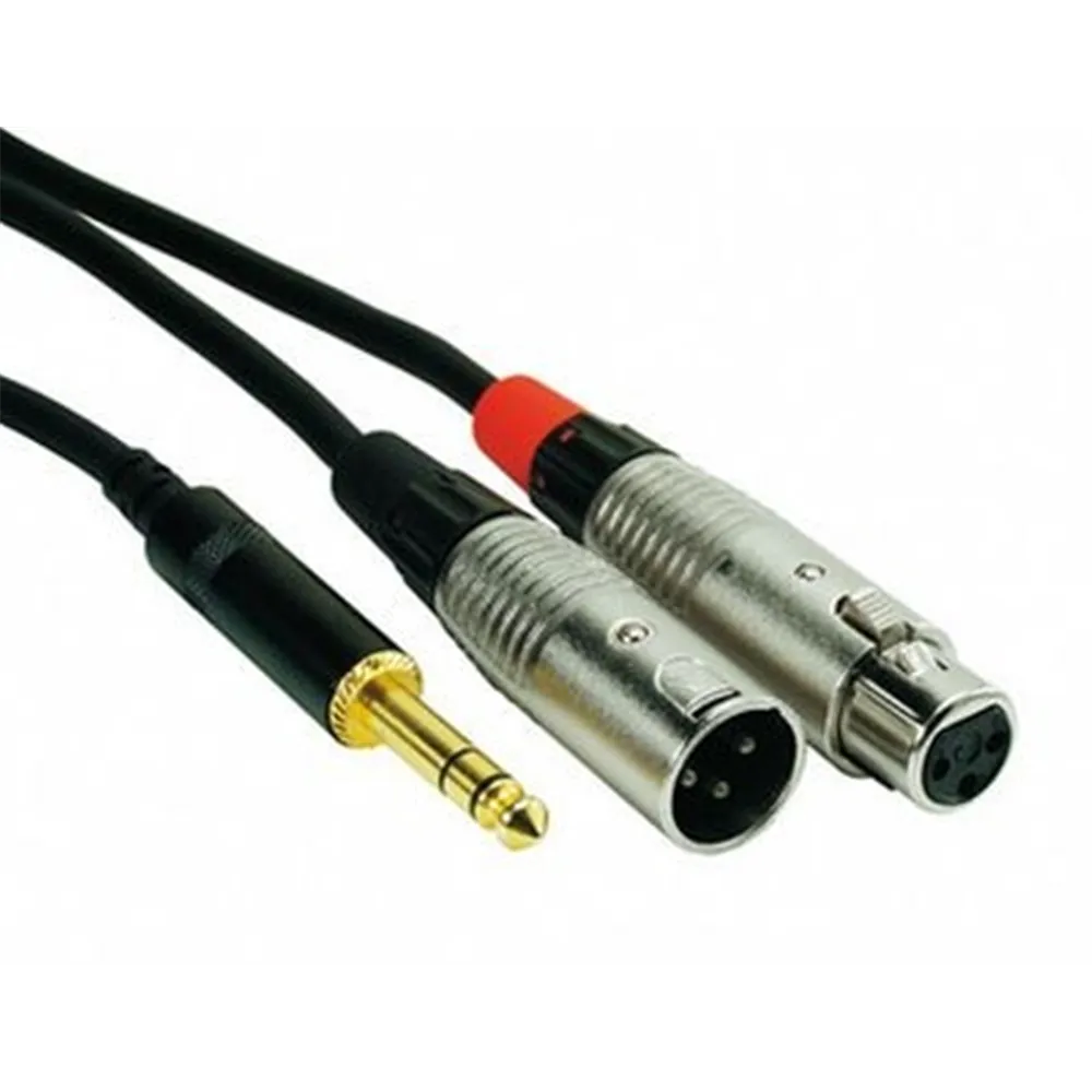 ROCKCABLE von Contrik Insertkabel 2m mit Plug 6,35mm stereo (RCIN2PSMXFX