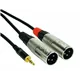 ROCKCABLE von Contrik Insertkabel 2m mit Mini-Plug 3,5mm (RCIN2MPMX)