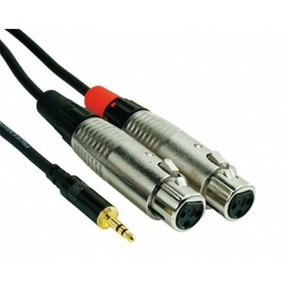 ROCKCABLE von Contrik Insertkabel 2m mit Mini-Plug 3,5mm (RCIN2MPFX)