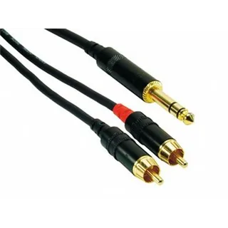 ROCKCABLE von Contrik Insertkabel 2m mit Plug 6,35mm stereo (RCIN2PSC)