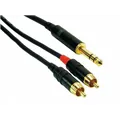 ROCKCABLE von Contrik Insertkabel 2m mit Plug 6,35mm stereo (RCIN2PSC)