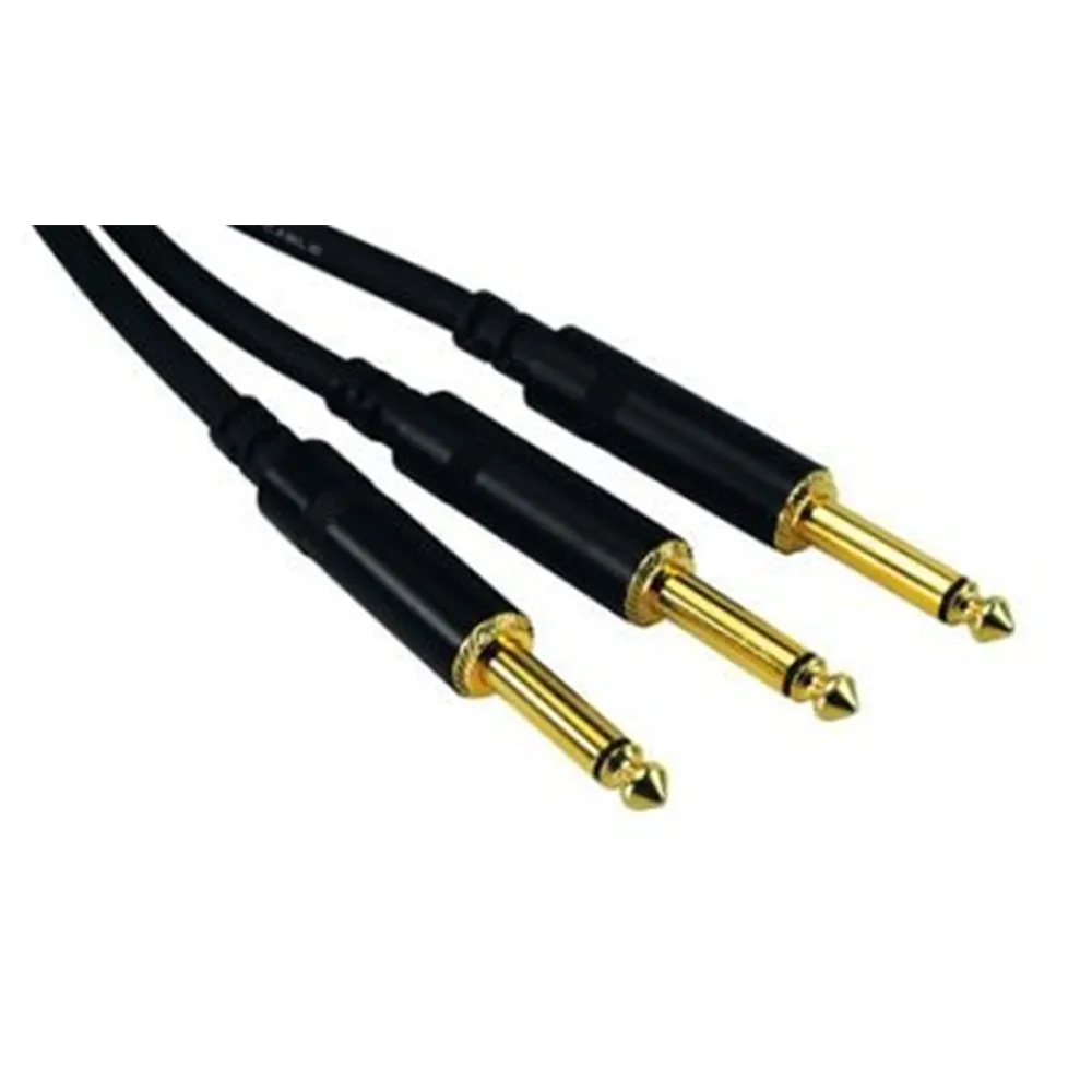 ROCKCABLE von Contrik Y-Kabel 0,3m mit Plug 6,35mm mono (RCY03PMP)