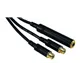 ROCKCABLE von Contrik Y-Kabel 0,3m mit Jackbuchse 6,35mm (RCY03JMFC)