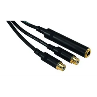 ROCKCABLE von Contrik Y-Kabel 0,3m mit Jackbuchse 6,35mm (RCY03JMFC)