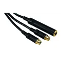 ROCKCABLE von Contrik Y-Kabel 0,3m mit Jackbuchse 6,35mm (RCY03JMFC)