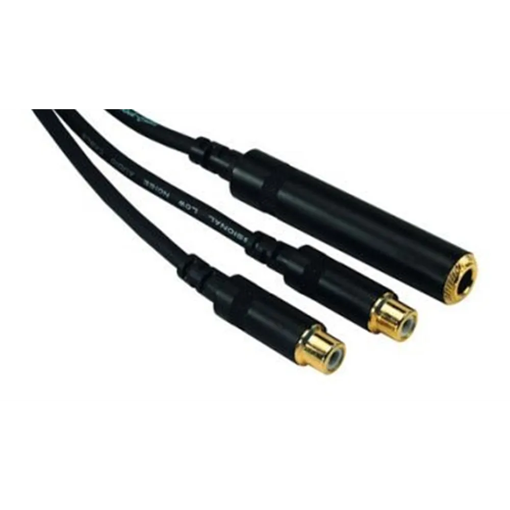 ROCKCABLE von Contrik Y-Kabel 0,3m mit Jackbuchse 6,35mm (RCY03JMFC)