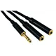 ROCKCABLE von Contrik Y-Kabel 0,3m mit Plug 6,35mm stereo (RCY03PSJSJS)