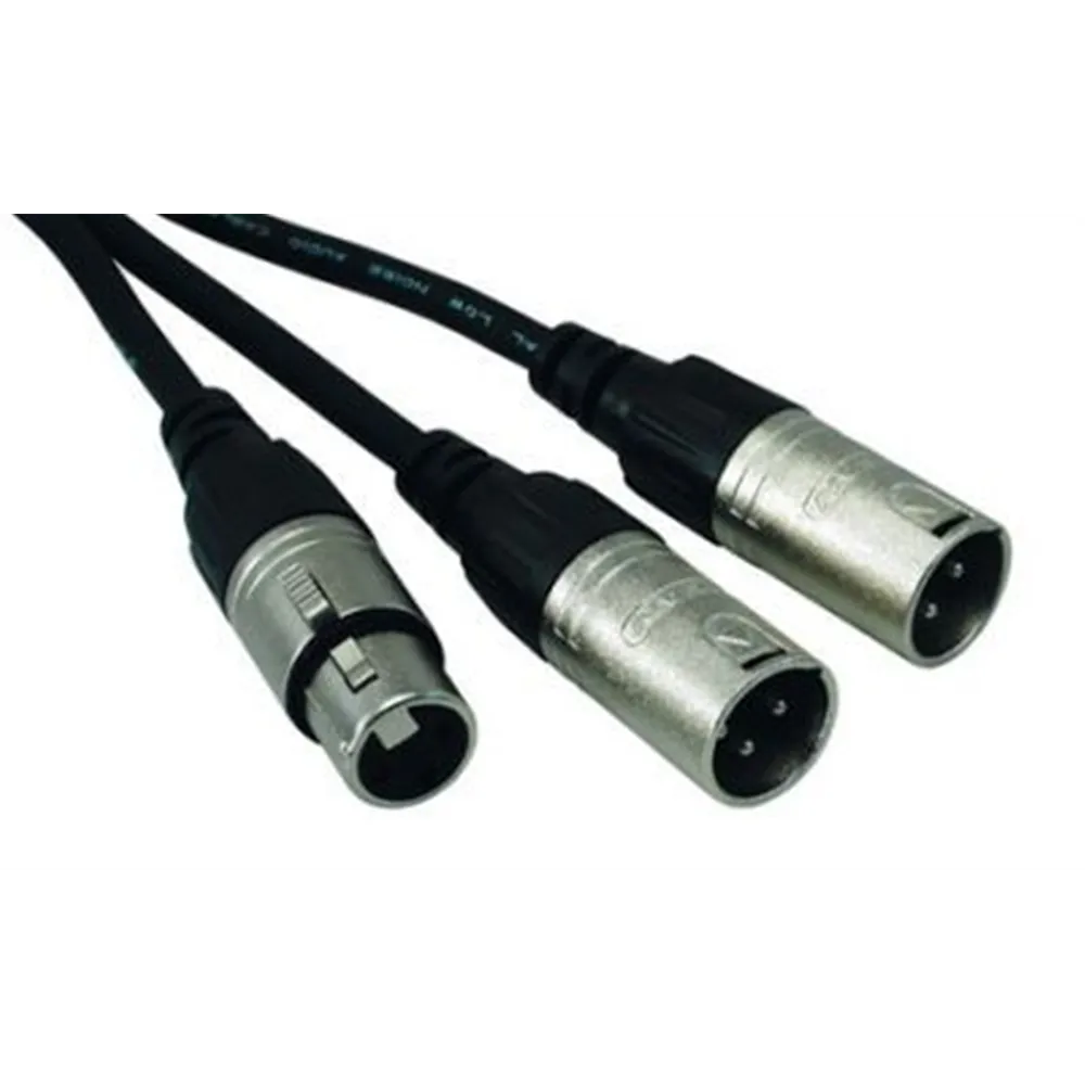 ROCKCABLE von Contrik Y-Kabel 0,3m mit 1 x XLR female (RCY03FXMXMX)