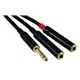 ROCKCABLE von Contrik Y-Kabel 0,3m Plug 6,35mm stereo (RCY03PSJMJM)
