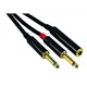 ROCKCABLE von Contrik Y-Kabel 0,3m mit Jackbuchse 6,35mm (RCY03JSP)