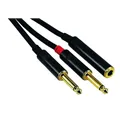 ROCKCABLE von Contrik Y-Kabel 0,3m mit Jackbuchse 6,35mm (RCY03JSP)