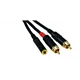 ROCKCABLE von Contrik Y-Kabel 15cm, Jack 3,5mm auf 2x Cinch