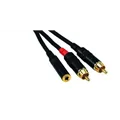 ROCKCABLE von Contrik Y-Kabel 30cm, Jack 3,5mm auf 2x Cinch (RCY03MJFC)