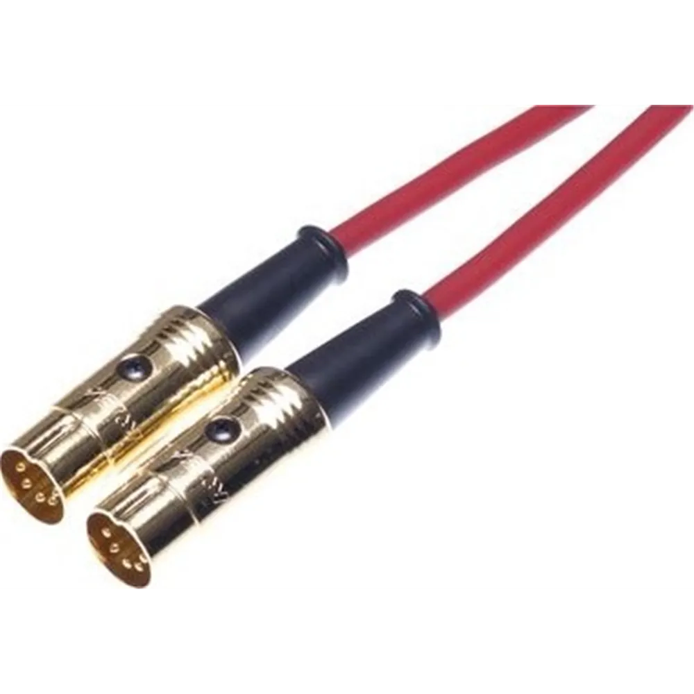 Neutrik MIDI-Kabel 90cm rot ,DIN-5pol.Kontakte vergold.