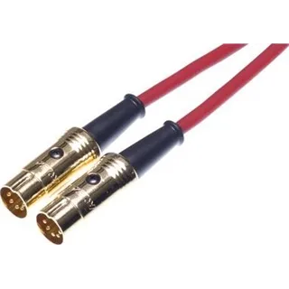 Neutrik MIDI-Kabel 6.0m rot ,DIN-5pol.Kontakte vergold.