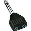MONACOR Y-Adapter 6.35mm fuer 2 Kopfhoerer