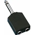 MONACOR Y-Adapter 6.35mm fuer 2 Kopfhoerer