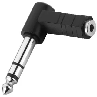 MONACOR Winkeladapter 6.5mm m - 3.5mm f Stereo