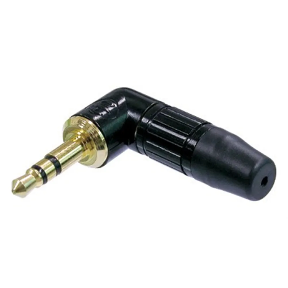 Neutrik 3.5mm Winkel-Klinkenstecker, Gehaeuse schwarz
