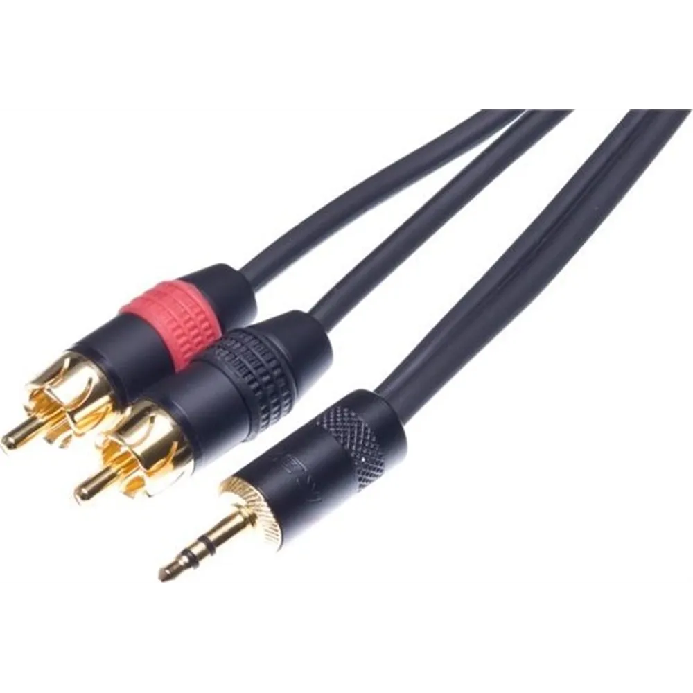 Neutrik 20m Instrumentenkabel Klinken/ 2x Cinch