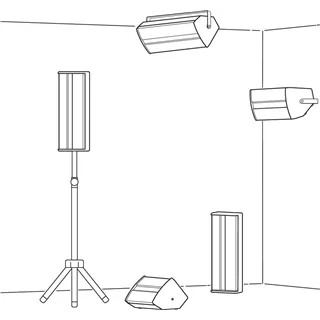 MONACOR PA-Lautsprecherbox, 125 W