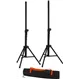 MONACOR LS-boxen-Stativ-Set Stahl 92-137cm, D35mm 40g
