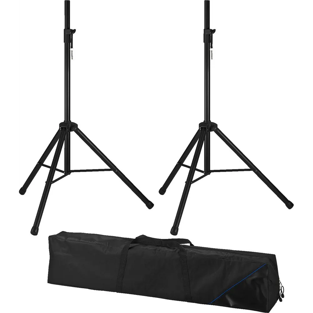 MONACOR Boxen-Stativ-Set Alu 140-200cm, D35mm 30kg