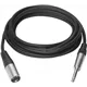 VIVOLINK XLR M to jack cable 1 m Black