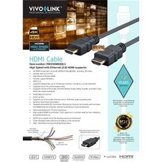 VIVOLINK Pro HDMI 2.1 cable 0.5m 8K