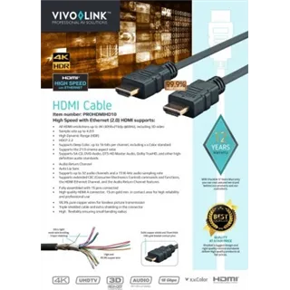 VIVOLINK Pro HDMI cable 10m