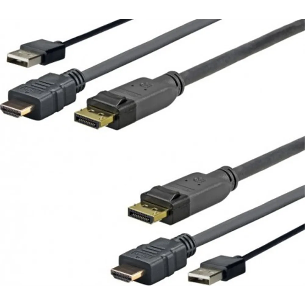 VIVOLINK Pro HDMI+ DP+ USB 1m